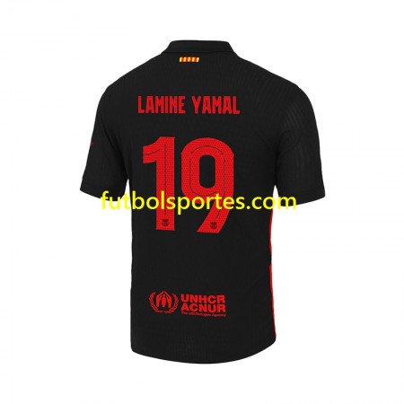 Camiseta FC Barcelona LAMINE YAMAL 19 UCL Font Segunda Equipación 2024/2025